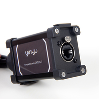 Adaptateur réseau Yinyu SNA115 en aluminium RJ45 vers 4 XLR Femelle pour systèmes d'éclairage de scène LED professionnels