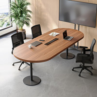 Table de conférence carrée en MDF, style moderne minimaliste, avec structure en fer forgé, modulaire, pour 6 personnes, table de formation avec chaises assorties