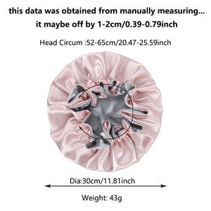 Vente directe usine : Bonnets d'hiver pour femmes, best-sellers, en satin double couche avec dentelle, chauds et respirants, 100% coton - Product Image 4