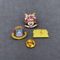 Broche de pompier en émail doux et dur personnalisée de haute qualité, badge de revers