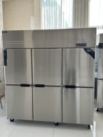 Chariot de refroidissement professionnel à double porte pour boulangerie, café, pizzeria, avec plateau insérable pour réfrigérateur-congélateur à double température et refroidissement par air