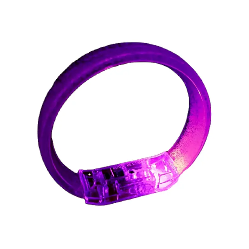 WSY871 Pulsera LED intermitente activada por sonido para eventos Rave Party Pulsera LED de silicona para eventos