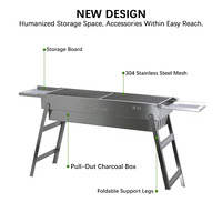 Grill de table en fonte pour barbecue, idéal pour la maison et le balcon, faible MOQ, vente chaude