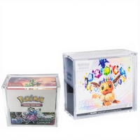 Boîte de rangement moderne en acrylique pour collections, étui de protection transparent pour boosters avec couvercle magnétique et assemblage facile – Offre Spéciale