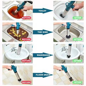 Desatascador de Inodoros y Tuberías por Presión de Aire, Limpiador de Drenaje Antisalpicaduras, Desbloqueador Rápido de Alcantarillas, Abridor de Desagües, Émbolo para Inodoro - Product Image 3