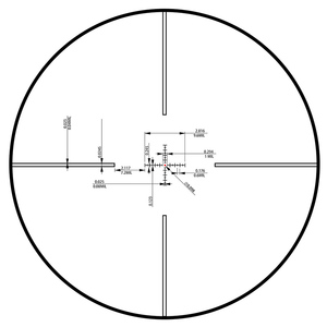 FOCUHUNTER 1-6X24E 1/5 MRAD LPVO Mirino Telescopico da Caccia Illuminato Rosso, Secondo Piano Focale, Resistenza al Rinculo 800g, in Alluminio - Product Image 3