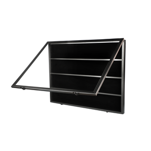 Étui de présentation pour cartes de baseball Zumazhu TMSCD002 24*31 pouces, verrouillable, noir, pour cartes de sport à collectionner, avec acrylique transparent, logo personnalisé acceptable - Product Image 3