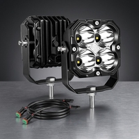 Expédition rapide, phares LED de 4,5 pouces 30W, étanches IP67, résistants aux chocs, scellés, faisceau spot 5000LM, DC12-24V, lampe de conduite tout-terrain, SUV