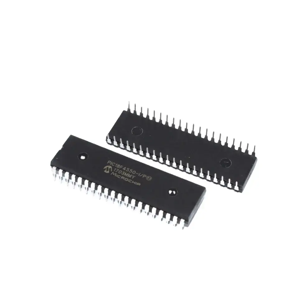 PIC18F4550-I/P Chip IC mikrokontroler, baru dan asli MCU DIP40 PIC 18F4550 PIC18F4550 PIC18F4550-I/P