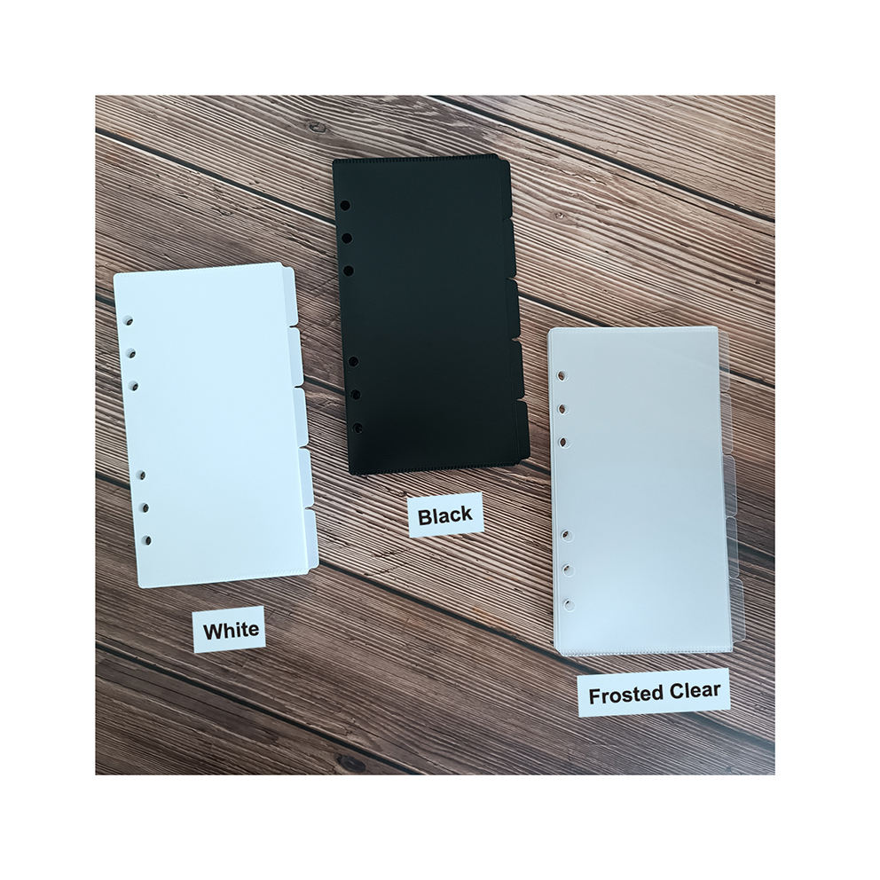 Custom Personalized Plastic Black 5 Tabs Money Saving Challenge Pouch  Budget Binder Pocket A6 Cash Wallet, image size:992x992