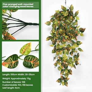 <span class=keywords><strong>Plantas</strong></span> <span class=keywords><strong>Artificiales</strong></span> Colgantes de Alta Calidad de 100 cm, Hojas de Hiedra, Planta para Montar en la Pared, Decoración para Interiores y Exteriores, para el Hogar, la Habitación, el Patio - Product Image 5