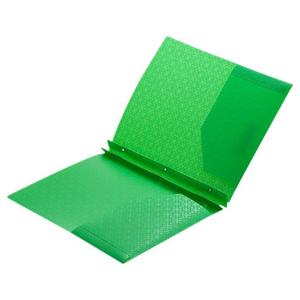 Porte-documents en plastique PP durable avec pochettes intérieures et emplacement pour cartes de visite, couleurs assorties, pour fournitures de bureau - Product Image 2