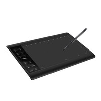 Tablette graphique professionnelle 10x6 pouces VIN1060Plus, 12 touches express, pilote intégré pour Windows et Mac, pour la peinture et la conception