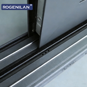 Puerta Corredera de Patio con Acristalamiento de Aluminio Resistente a Huracanes ROGENILAN, Puertas Correderas y Abatibles de Doble Vidrio para Exteriores - Product Image 5