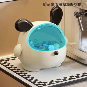 Home Accessories <strong>PP</strong>+PET Large Capacity Storage Box Rabbit Shape Cosmetic Storage <strong>Containers</strong> <strong>with</strong> <strong>Lid</strong> - Product Image 3