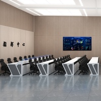 Console de surveillance modulaire pour salle de contrôle, table de bureau commerciale pour salle de contrôle - Vente chaude