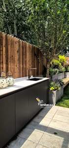 Mtop 현대 디자인 아크릴 스테인레스 스틸 주방 캐비닛 사용자 정의 회색 가구 섬 수도꼭지 서랍 슬라이드 힌지 - Product Image 6