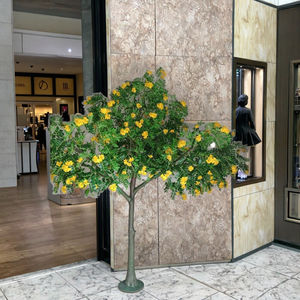 Albero Artificiale Cinese Alto 250cm con Fiori di Locustello Giallo, Decorativo in Plastica e Fibra di Vetro per Uffici - Product Image 6