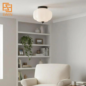 Lampada da Soffitto Moderna in Vetro Verde Blu Bianco <span class=keywords><strong>a</strong></span> Led per Cucina, <span class=keywords><strong>Soggiorno</strong></span>, Hotel, Scale, <span class=keywords><strong>Sospensione</strong></span> Nordica da Matrimonio - Product Image 3