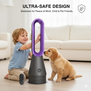 Hot Selling 3-in-1 Bladeless <b>Fan</b> Heater With Filter Air Purifier for Home Use Bladeless <b>Fan</b> - Product Image 5