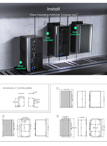 Nhà máy trực tiếp công nghiệp bảng điều chỉnh XC9019-A2 9V ~ 36V <span class=keywords><strong>4GB</strong></span> RAM không quạt nhúng IPC Mini PC máy tính i3 i5 I7-6th x86 máy chủ PC - Product Image 6