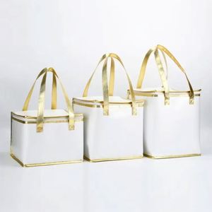 Sac isotherme en tissu non tissé pour la livraison de nourriture, sac de courses, sac thermique pour transporter des gâteaux, conteneur alimentaire pour la maison, le bureau, le restaurant - Product Image 5