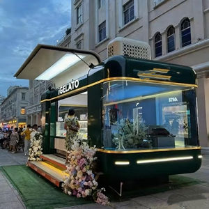 Carrito de Venta Móvil Eléctrico Comercial para Helados y Snacks, con Estructura de Acero Inoxidable y Vitrina Refrigerada, 110V/220V/380V - Product Image 4