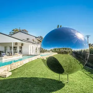 Fabrika özelleştirilmiş 100cm büyük hollow gazing topu küre metal paslanmaz çelik topu