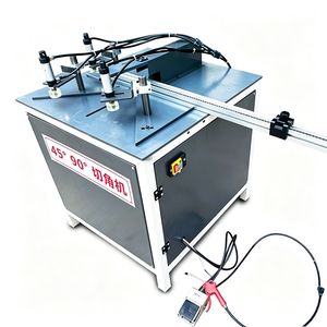 Scie à onglet pneumatique industrielle à double tête pour la découpe à 45 et 90 degrés des fenêtres en aluminium - Product Image 1