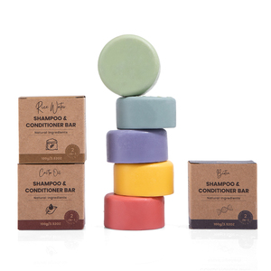 Jabón en Barra 2 en 1 Ecológico Hecho a Mano con Champú y Acondicionador de Aceite de Ricino - Product Image 1