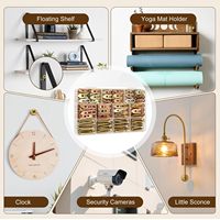 Kit de 140 chevilles et vis pour cloisons sèches, chevilles d'expansion métalliques auto-perceuses pour montage sur murs creux, fourniture d'usine