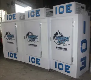 Congelador de gelo caixa de gelo pequeno usado refrigeradores de água ao ar livre para venda móvel