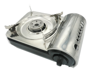 Fornello a <span class=keywords><strong>Gas</strong></span> Portatile Leggero Multifunzione in Metallo per Campeggio all'Aperto Design Semplice Fornello da Cucina a Butano per Escursionismo Manuale - Product Image 3