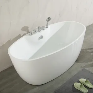 Producteur oem odm blanc acrylique autoportant jacuzzis baignoire pour adultes