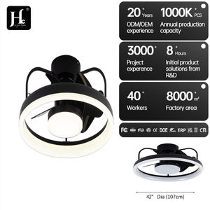 Ventilateur de plafond intelligent à profil bas, luminaire de plafond LED encastré avec télécommande et application, 6 vitesses de vent, comprend des lumières - Product Image 6