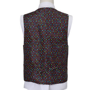 بيع بالجملة أو مخصص جعل سترة جميلة المظهر الملونة البولكا نقطة بطانة الرجال الصلبة صدرية رسمية سهرة اللباس سترة - Product Image 1