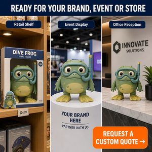 Factory OEM ODM Scuba Diving Frog Amphibian Figurine Vinyl Art Toy Collectible Figure <strong>Monster</strong> Production - Product Image 5