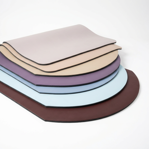 Tapis de <span class=keywords><strong>yoga</strong></span> en PU imperméable 2026 en gros, haute qualité, non toxique, adhérence double face, forme asymétrique unique, OEM pour le fitness - Product Image 3