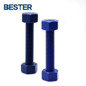 A320 L7 1M Rosca Zinc Amarillo L7 L7m <span class=keywords><strong>Perno</strong></span> B7 A320 Astm A193 Gr L7 Pernos de doble extremo con tuercas - Product Image 3