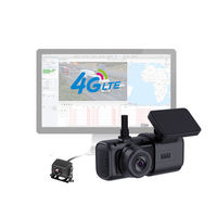 Mini caméra de tableau de bord 4G 2K à double objectif avec suivi GPS WIFI Gestion de flotte et carte max 512G Caméra de voiture 4g APP moniteur à distance