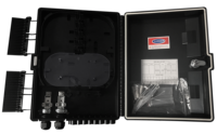Caja de distribución óptica interior/exterior impermeable IP65 de 16 núcleos PC + ABS con conectores SC LC FC Equipo de fibra óptica de red FTTH