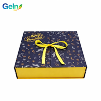 Calendrier de l'Avent en carton avec ruban, boîte cadeau surprise pour Noël, emballage cadeau pour les fêtes de Noël, 24 jours
