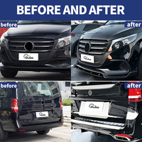 Kit de carrosserie extérieure pour Mercedes-Benz VITO V-Class, comprenant un spoiler avant et un spoiler arrière, pièces de modification.