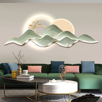 Décoration Murale Maison LED en Acrylique Motif Diamant Tableau Mural Décoratif Œuvre d'Art à Suspendre Peintures et Arts Muraux