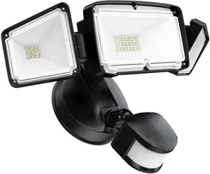 ETL IP65 Impermeabile Doppio Tre 2/3 Regolabile Teste 28W 30W 40W Luce di Inondazione Esterna Apparecchio di Sensore di Movimento HA CONDOTTO LA Luce di Sicurezza