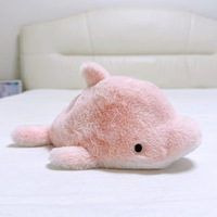 Boneka Hewan Laut Lumba-lumba 30cm, Mainan Plush Dekompresi Isi Kapas PP Super Lembut, Mainan Penenang, Hadiah Ulang Tahun Liburan untuk Pasangan, Claw