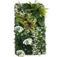 Mur végétal suspendu 100*50CM, décoration murale en herbe verte colorée, plantes de gazon Milan, murs floraux pour la décoration d'hôtels et de centres commerciaux