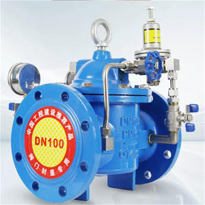 Vannes de réduction de <span class=keywords><strong>pression</strong></span> hydrauliques pilotées personnalisées DN50-DN300 200X (fer ductile) pour le débit d'<span class=keywords><strong>eau</strong></span> des cuisines commerciales - Product Image 3