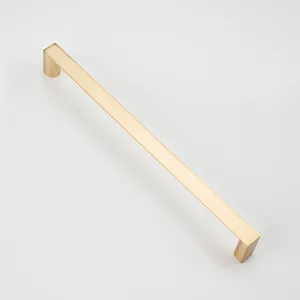 American Simple Style Zinc Alloy 256mm Brushed Brass Furniture Cabinet Handle Pulls Knobs