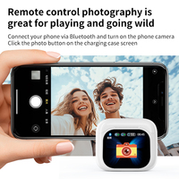 Écouteurs ANC ENC avec écran LCD intelligent, écran tactile couleur, contrôle tactile, basses stéréo, écouteurs sans fil pour le sport, les jeux, les voyages
